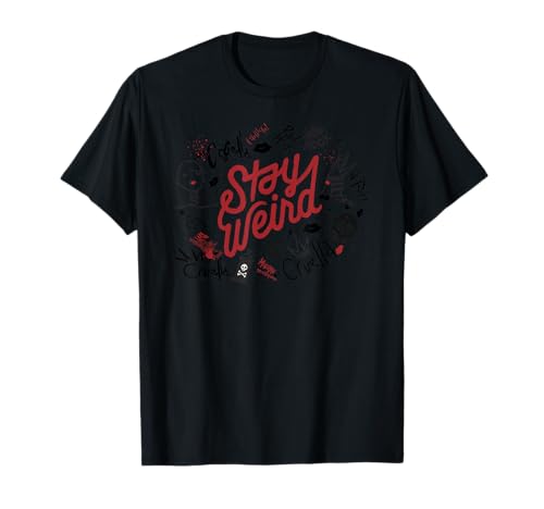 T-shirt Disney Cruella Live-Action Stay Weird vêtement gothique chic et mode alternative