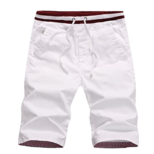 Short de plage en coton AXEBHPED ajusté : la perfection des finitions en taille S