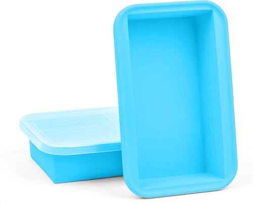 MT.BAY 2-Pack Silicone Freezer Containers, 6 Cups with Lids