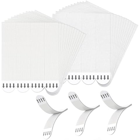 24 Pairs(48 Strips) Picture Hanging Strips, Heavy Duty Picture Hanger Kit, Removable and Damage Free, Adhesive Wall Hanging Strips for Picture Frame Hanging and Wall Decorations(White, Large) Cover