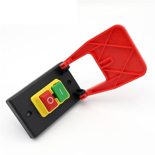 Interruptor de parada de emergencia de 16A y 250V CA con cubierta roja protectora 5