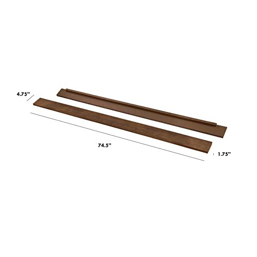 Image of DaVinci Hidden Hardware Twin /Full-Size Bed Conversion Kit (M5789) in Mocha
