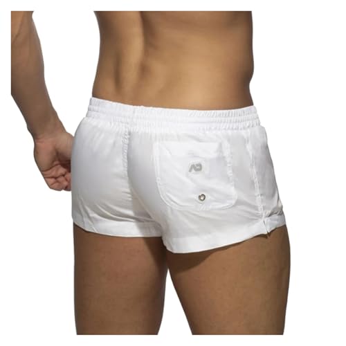 Male Matching Shorts Zipper Pocket Slit Trousers Swimming Sports Pants Mens' Beach Shorts for Men2