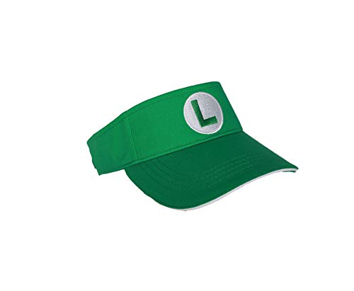Xcoser Super Mario Tennis Hat Luigi Cap Green