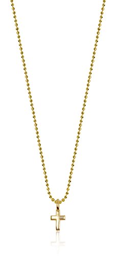 Alex Woo "Mini Additions" 14k Yellow Gold Cross Pendant Necklace, 16"