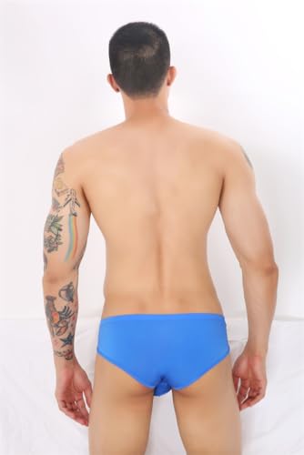 Evankin Men's Brief Underwear Ice Silk Sexy Low Waist Underwear U Convex Pouch Fun Bikini Underpants Breathable and Sexy4