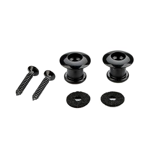 Tachiuwa エレキギターパーツ用ギターストラップボタンスタッド2個パック