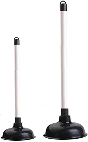MEA Enterprise High Quality Sink Plunger - 2 x Drain Plunger Set - Toilet Plunger with Strong Suction Performance - Plumbers Plunger is Easy to Maintain - Plumbing Plunger Made from Strong Rubber
