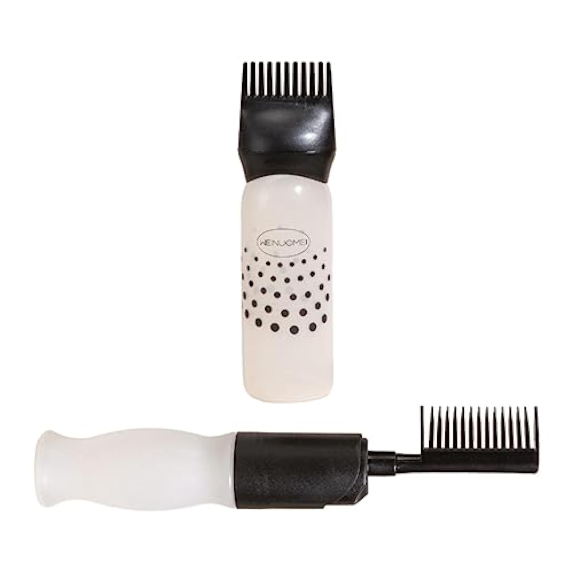 2X Root Comb Applicator Bottle 120ml Hair Dye Applicator Brush Black