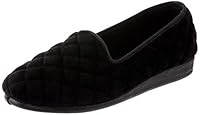 Grosby Women's Dawn Slipper, Black, 10 US