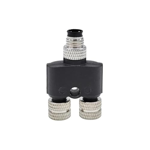 Conector M8 de 3 pines macho a hembra con adaptador de conversión de tres vías