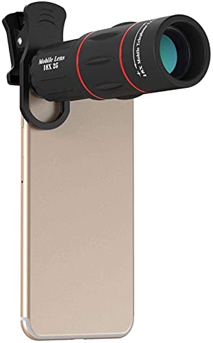 Telescopio monocular 18x de zoom para cámara de teléfono móvil en camping y deportes al aire libre