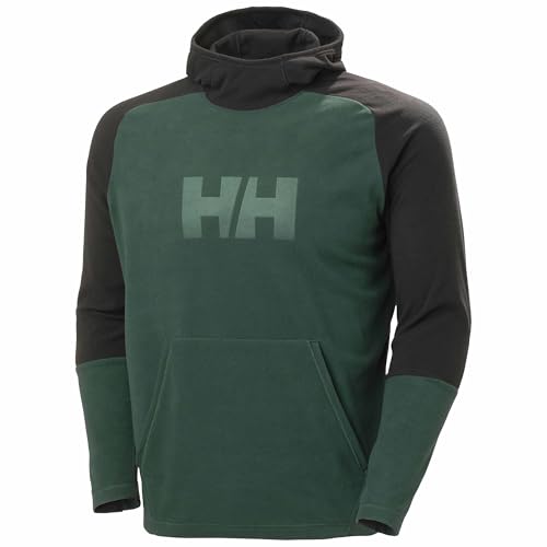 Helly Hansen Uomo Daybreaker Logo Hoodie, Verde scuro, L