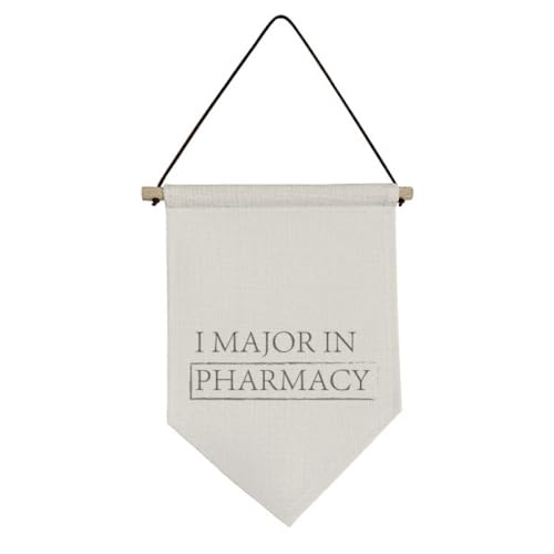 Drapeau en toile I Major In Pharmacy pour un bureau d etudiant