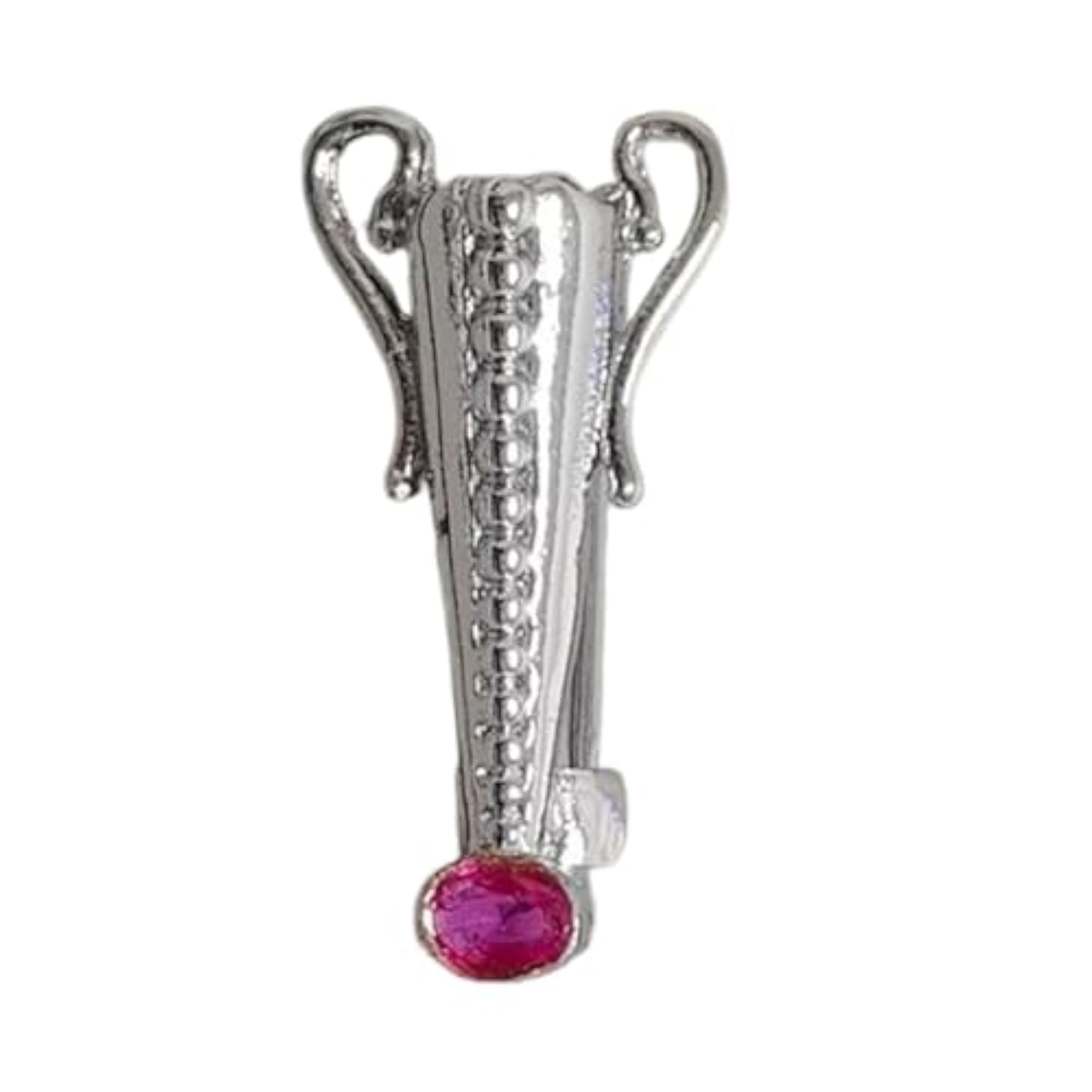 Flower Insert Brooch, Wearable Metal Pin for Events