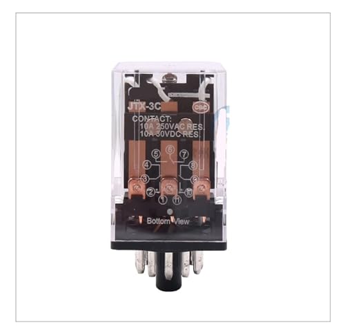 Relé de 11 pines JTX-3C para solucionar sobrecargas y proteger circuitos de control 24V
