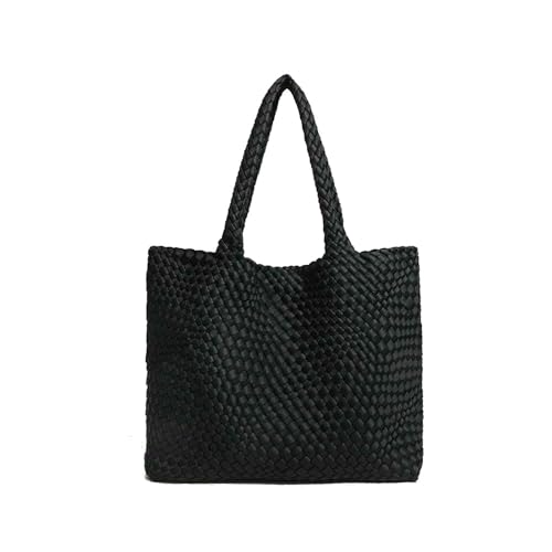 Sac tissé à la main en néoprène grand volume chic