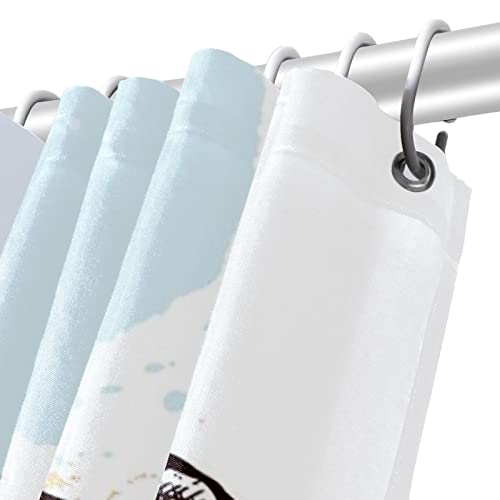 Rideau de douche vache imperméable pour éviter les éclaboussures au sol