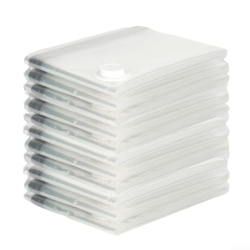 Bolsa de vacío transparente de gran capacidad para un almacenamiento eficaz de edredones y artículos voluminosos, perfecta para la organización del hogar (60 x 80 cm)
