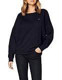 Nicht zutreffend Tommy Hilfiger Damen Oversized Open-nk Sweatshirt Ls Pullover, Desert Sky, S