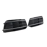 Lirun Car Auto Front Bumper Fog Light Grille Grill Cover Grilles Insert For Audi Q5 2018 2019 2020 2