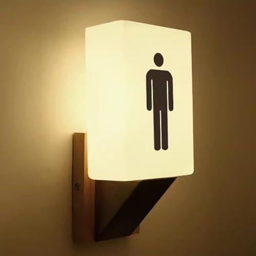 Panneau indicateur de toilettes acrylique support mural pour bar - 2