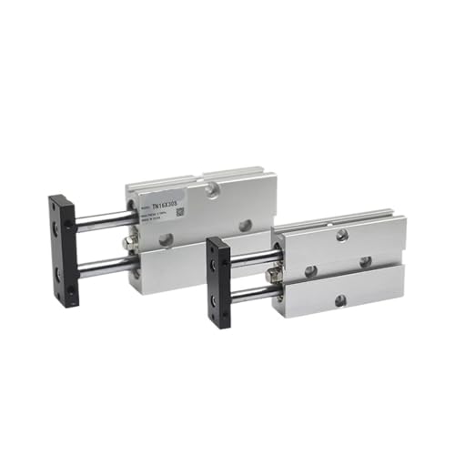 Vérin pneumatique double axe TN10 avec piston magnétique course 100mm - 5