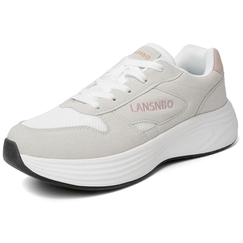 LANSNBO Women's Running Walking Shoes Wide Cushioned Comfortable…