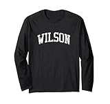 Wilson NC J02 Vintage Athletic Sports Design Long Sleeve T-Shirt