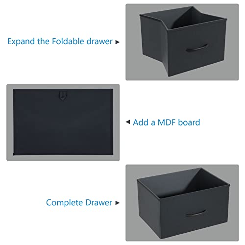 Llappuil 8 Drawer Dresser With Shelf, Fabric Dressers Chests Of Drawers, Tall Dresser Clothes Storage Drawers Dresser For Bedroom Closet Nursery, Grey #TOP7