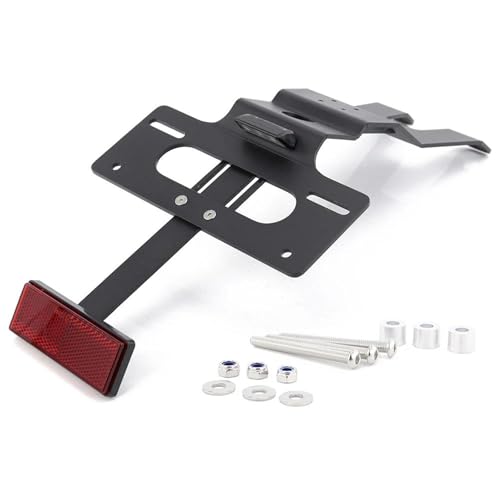 XUXRHMEAN Für Triumph Speed Twin 1200 2019–2025 Und Triumph Speed Twin 1200RS 2025 Motorrad-Kennzeichenhalter Heckschürze Kotflügel-Entferner Motorrad Nummernschildhalter(with Reflector)