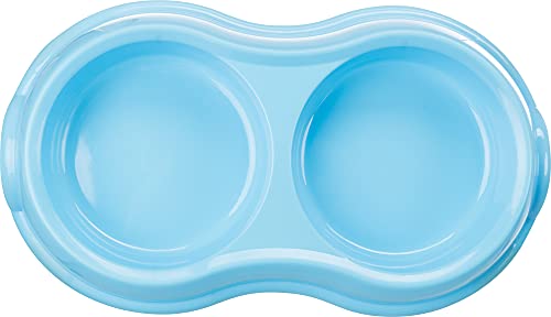 Trixie 24985 Doppelnapf, Kunststoff, 2 × 0,2 l/ø 11 cm/26 × 4 × 14 cm