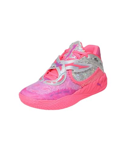 Puma Scarpe da basket unisex per adulti Mb.05 World Tour, Sun Struck-Pure Magenta, 40.5 EU