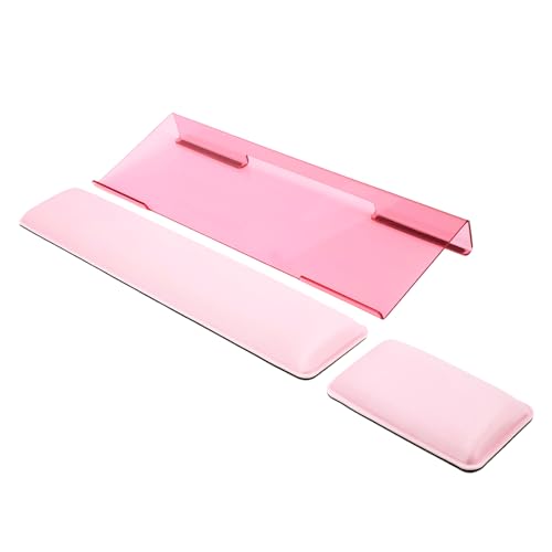 ShunChengFa Computer Keyboard Wrist Rest Bracket, Memory Foam Keyboard Wrist Rest Set, Non-Slip...