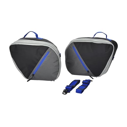 Tapis coffre sacs à bagages pour moto Yamaha Tracer 9 et doublure sacoche extensible bleu