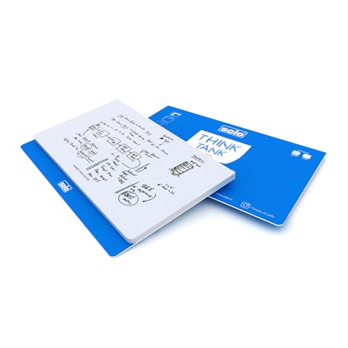 Image of SOLO Think Tank Dotted Notepad B6 - Pack of 2 |50 Sheets, 100 GSM Paper, Compact Size for Bullet Journaling, Sketching, Note-Taking, Diagrams, Charts & Creative Projects