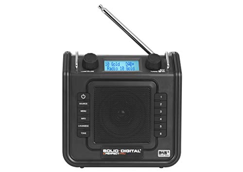 Preisvergleich Produktbild Perfectpro Soliddigital Persönliches Radio, tragbar, Schwarz