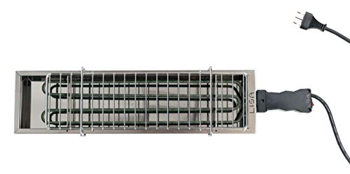 Lisa Luxury Ebbq - Barbacoa Eléctrica De Acero Inoxidable (1800 W, 53 Cm)