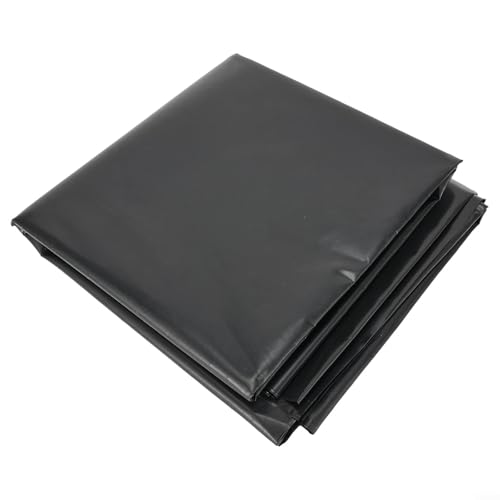 Telone per laghetto da 2 m x 2 m, nero, resistente materiale HDPE, per stagni di pesci, fontane, giardini acquatici