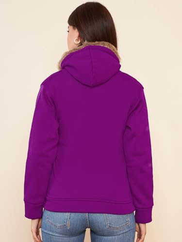 Image of Pivl Women's Fleece Winter hooded Casual Jacket