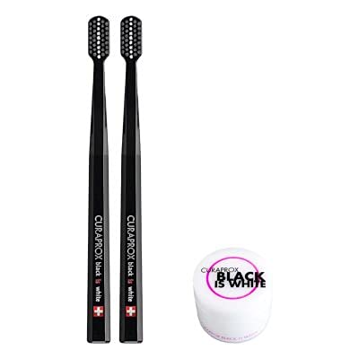 Amazon | クラプロックス 歯ブラシ ブラックisホワイト（黒×黒）2本  