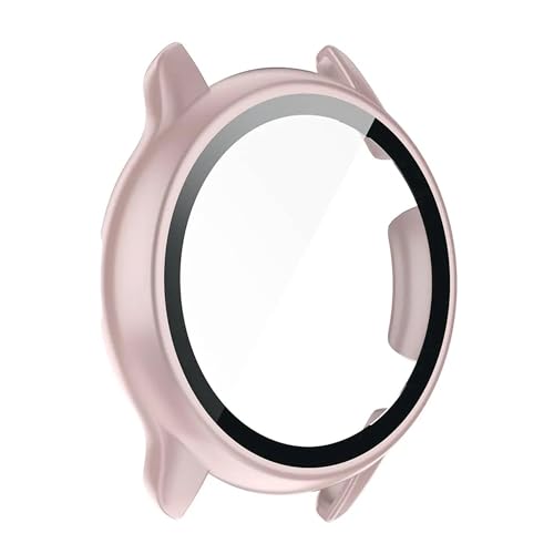 Image of Removable Screen Protector Watch Case Cover Compatible with Amazfit | Realme | Redmi Anti Scratch 360 Full Bumper Cover Shockproof Cases for Men and Women (Amazfit GTR 2 / 2e (Pink))