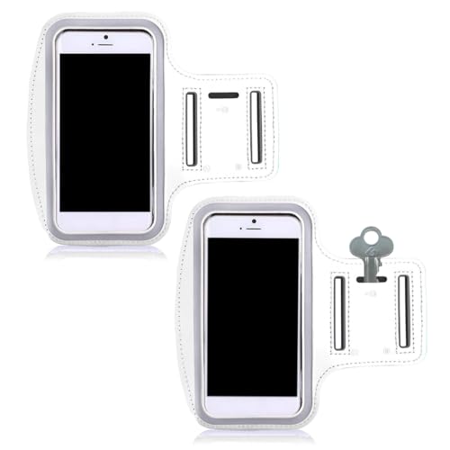 COYUN 2 Stück Sportarmband Handy Tasche, Sport Handy Armtasche, Handyhalterung Mit, Sportarmband Handy Universal, Tasche Joggen Running Armband, Handyhalterung Joggen Armtasche, Weiß COYUN 2 Stück Sportarmband Handy Tasche, Sport Handy Armtasche, Handyhalterung Mit, Sportarmband Handy Universal, Tasche Joggen Running Armband, Handyhalterung Joggen Armtasche, Weiß