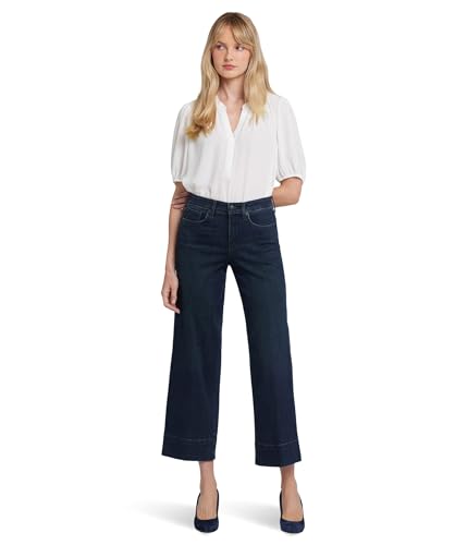 NYDJ Women's Teresa Wide Leg Ankle in Obsidian Blue
