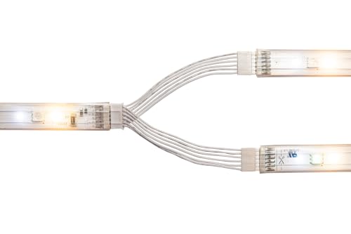 Image of Litcessory Cable Extensions & Connectors for Nanoleaf Essentials | Splitter (2 Pack, White)