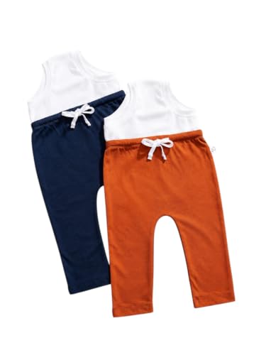 Image of superbottoms Diaper Pants | Cotton Baby Cotton Pants with Attached Padded Underwear | Ideal for Diaper-Free Time, Outings & Potty Training | Unisex | Soft Fit