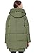 Orolay Women's Thickened Down Jacket Green S