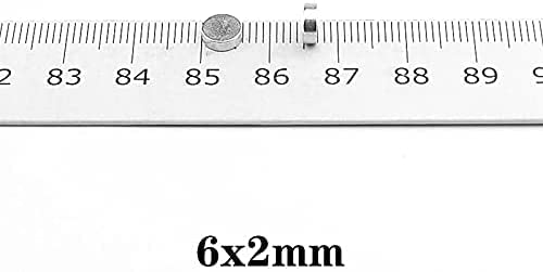 Miniatura 2 de 100pcs 0.236x0.079 in Mini pequeños imanes circulares 0.236 inx0.079 in disco imán de nevera 0.236x0.079 in imanes permanentes 6 * 2