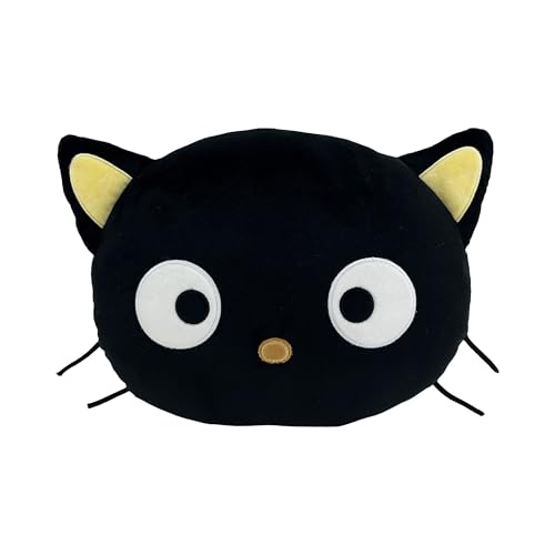 Image of Northwest Sanrio Chococat Cloud Pillow 12 inch - Plush Cat for Kids & Adults, Cute Cartoon Character, Bedroom Decor