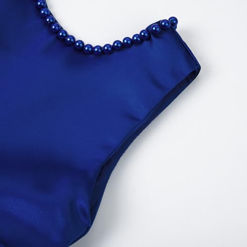 JerrisApparel Flower Girl Dress Sleeveless Tulle Skirt Pearl Trim Back Bow Wedding Party Gown4